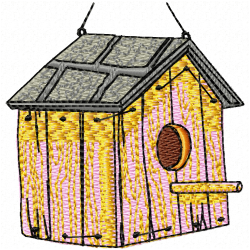 Bird Houses Embroidery Design 11 Bird Houses Embroidery Design 11
